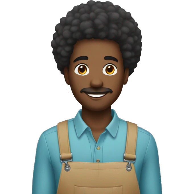 vendeur afro en quincaillerie emoji