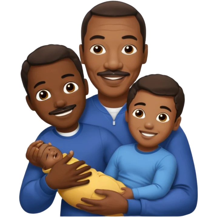 Eddie Murphy holding his Son emoji