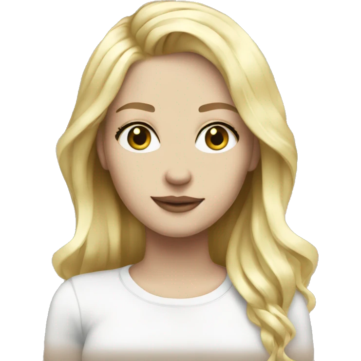 girl dj blonde hair white pale skin emoji