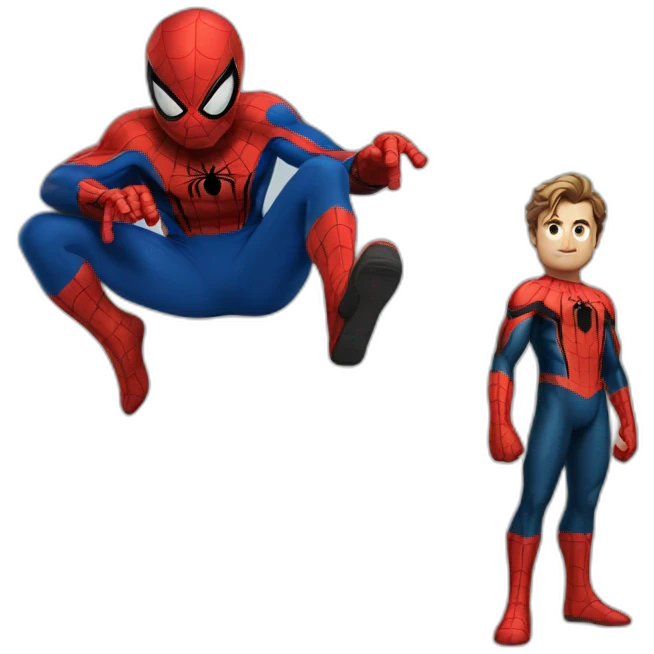 Spider-Man avec Luigi emoji