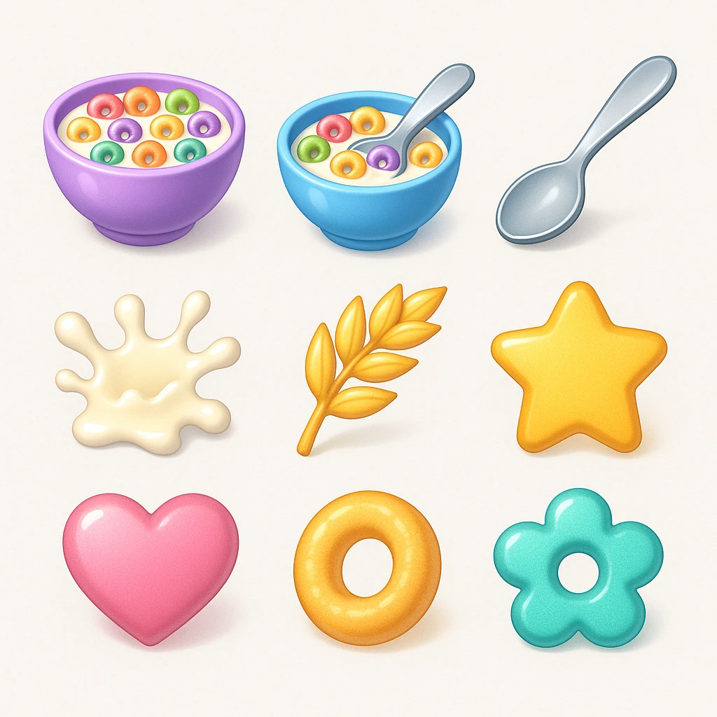 CEREALI EMOJI STYLE IPHONE emoji