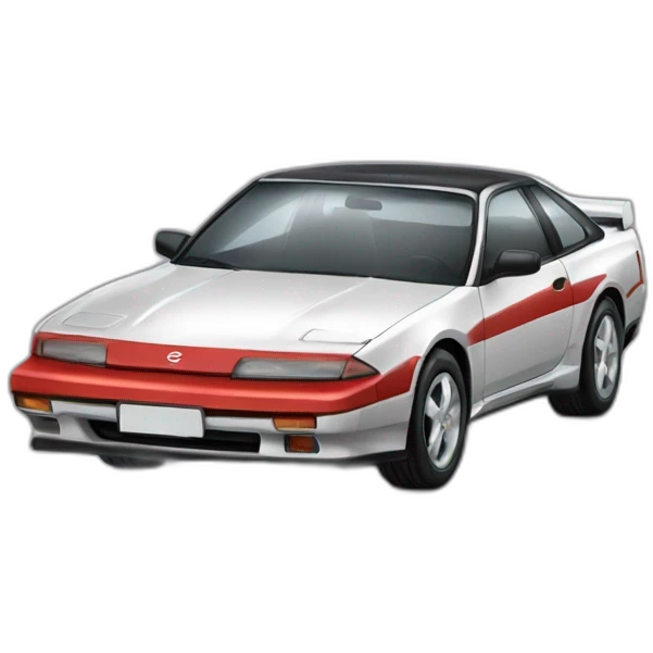 Red Nissan Sílvia S13 emoji