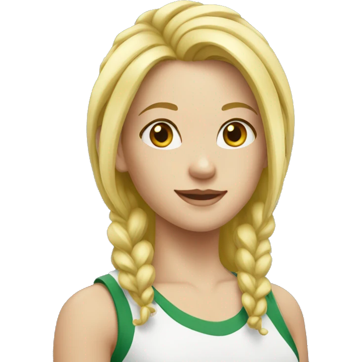 blond sport girl emoji