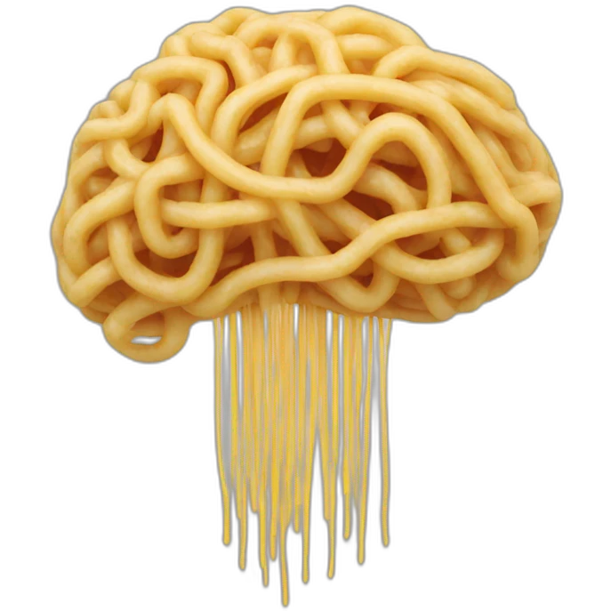 spaghetti brain emoji
