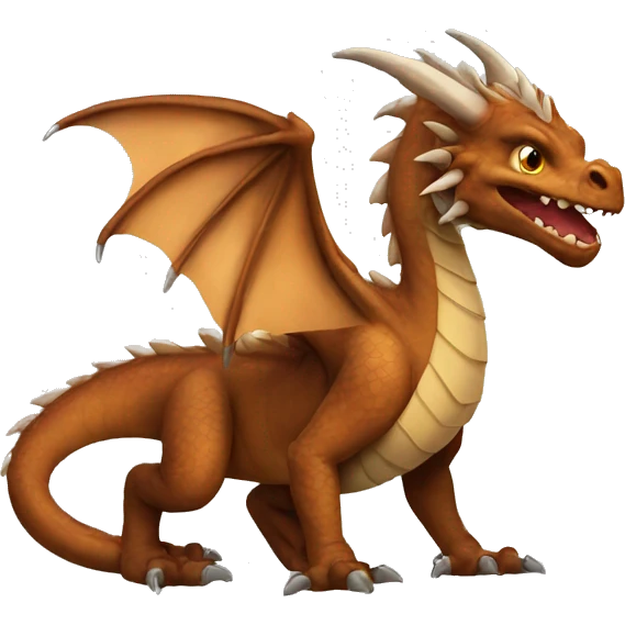 Brown dragon emoji