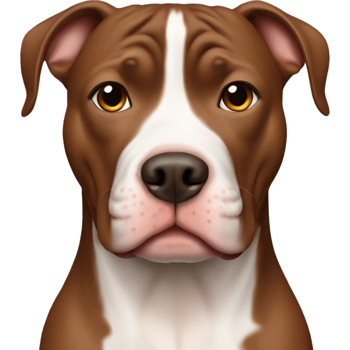 Solid brown pitbull emoji