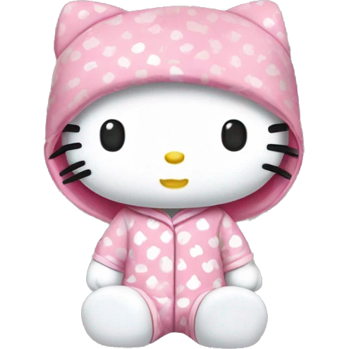 Hello Kitty en pyjama hello kitty  emoji