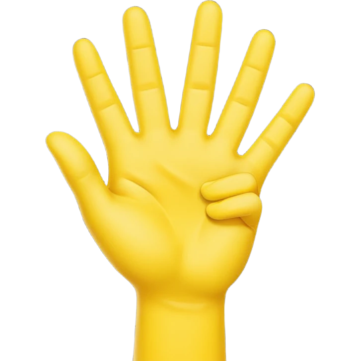 Yellow hand y sign emoji emoji