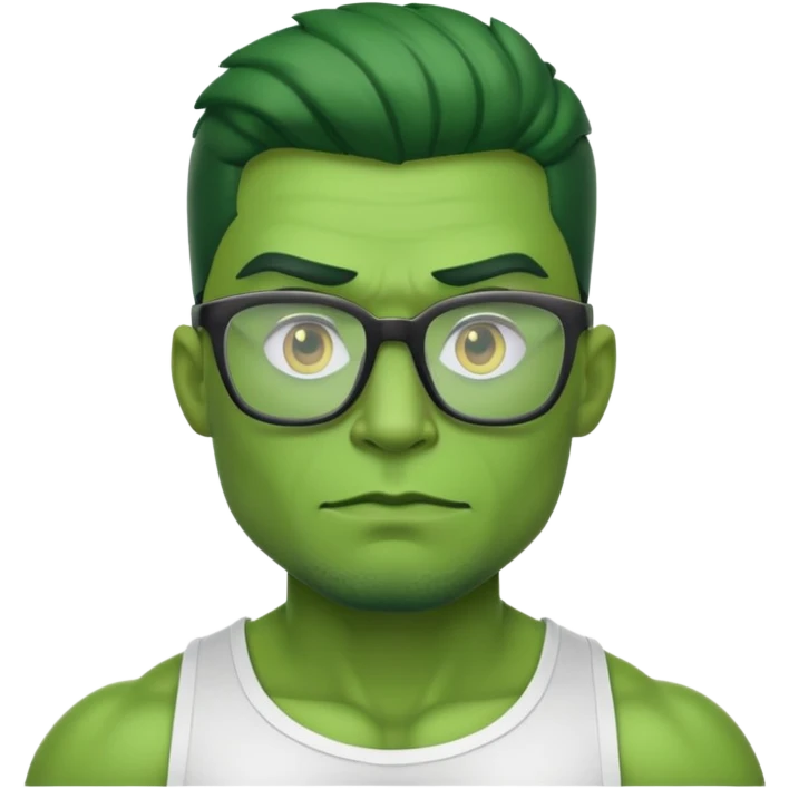 Hulk nerd emoji emoji