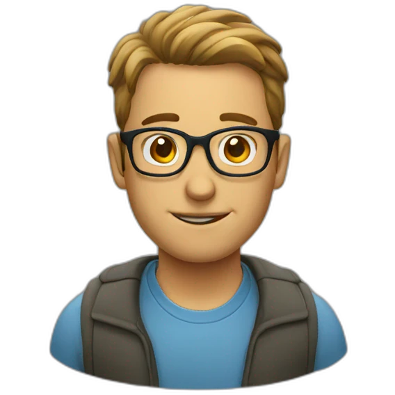 glasses man emoji