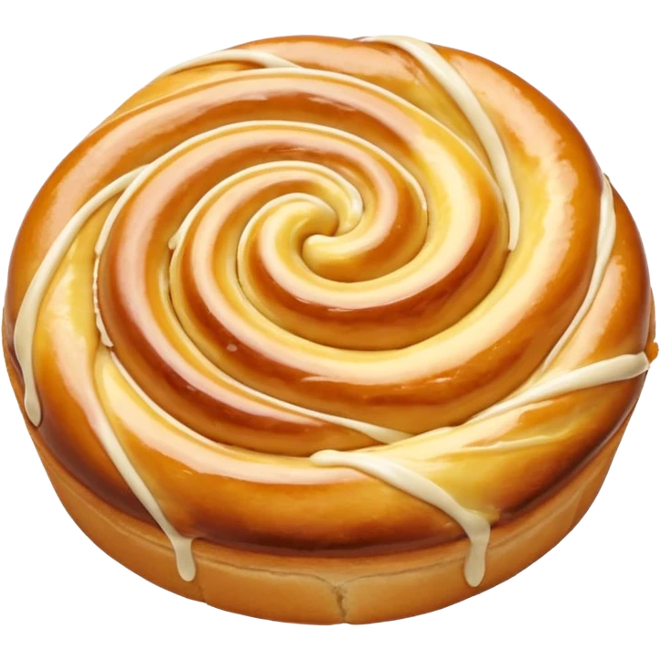 Swirly custard Danish emoji