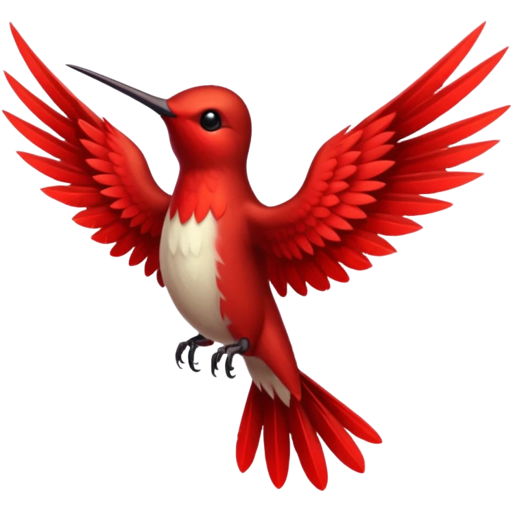 creppy demon like hummingbird with very long wings  emoji