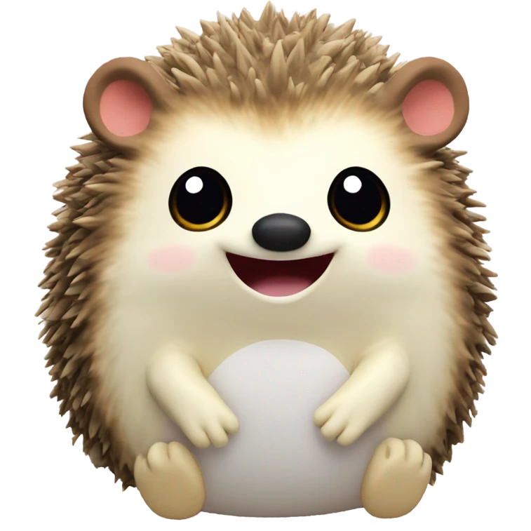 Squishamallows Hedgehog looking suprised emoji