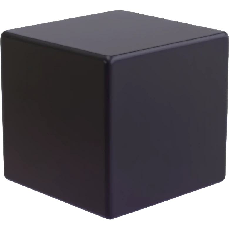 black cube emoji