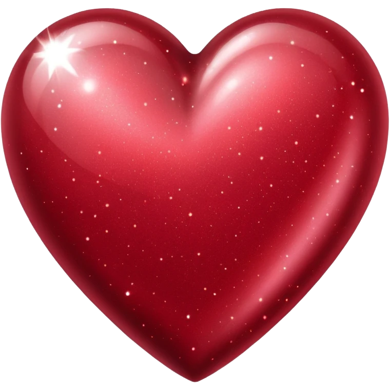 Dark red sparkly heart emoji