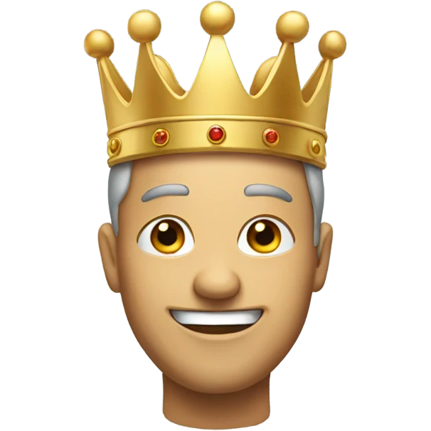 smilely with crown emoji