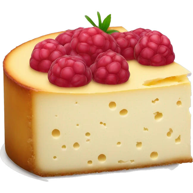 Cheese cake with raspberry jam  emoji