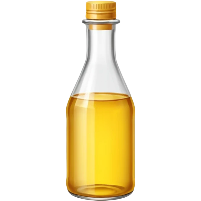 hydrogenated vegetable oil in bottle emoji, isolated on white background emoji