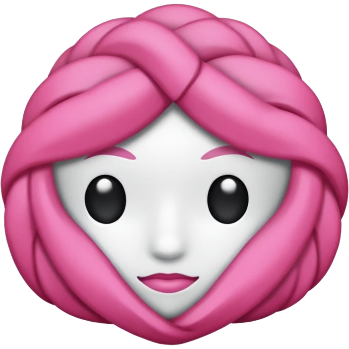 Coração emoji de coração metade rosa escuro e metade branco emoji