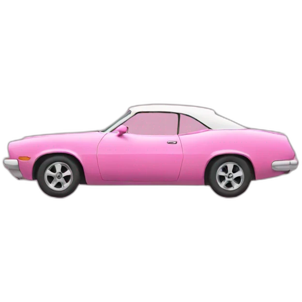 Pink car emoji