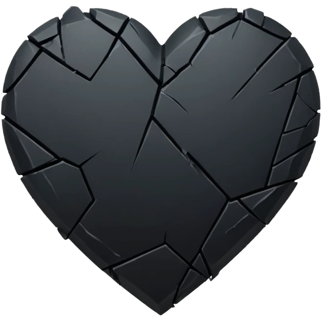 Broken black heart emoji