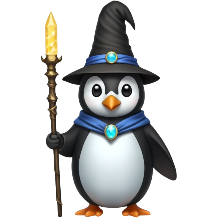 Penguin Wizard emoji