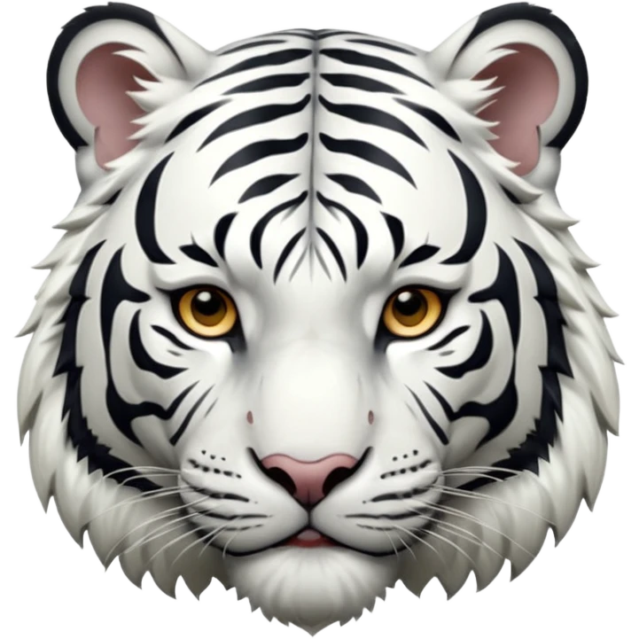 White tiger emoji