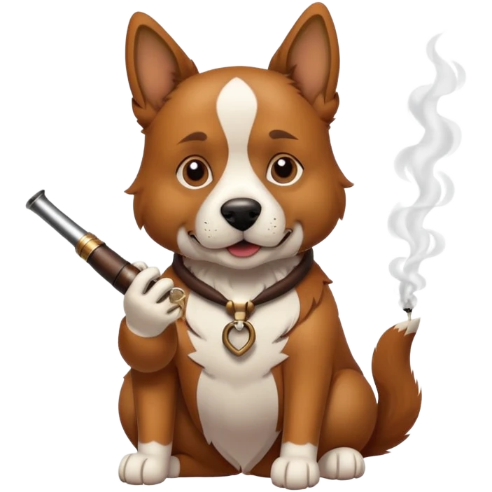 cane che fuma  emoji