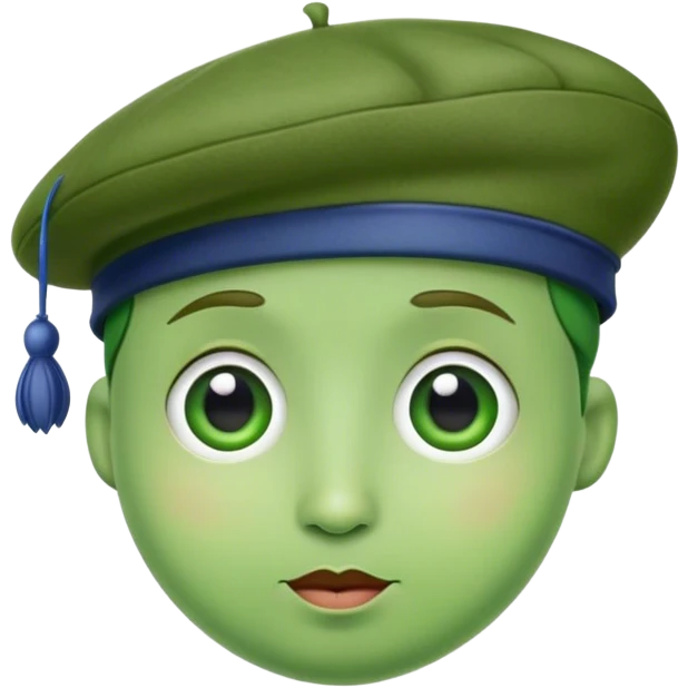 french pea with beret emoji