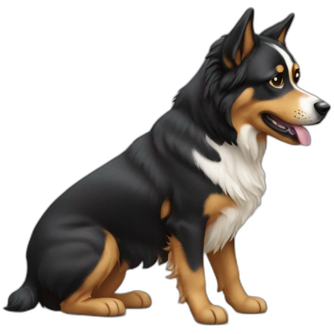 Chat sur le dos d un chien emoji