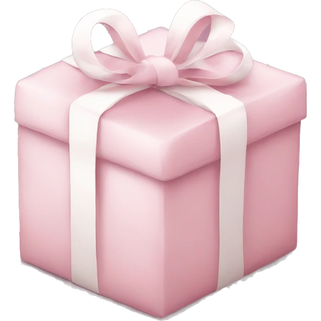 Light pink Christmas gifts under a white Christmas tree  emoji
