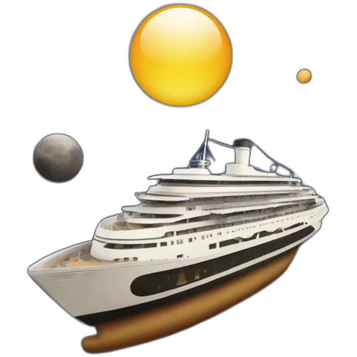Bateau de croisière dans l’espace emoji