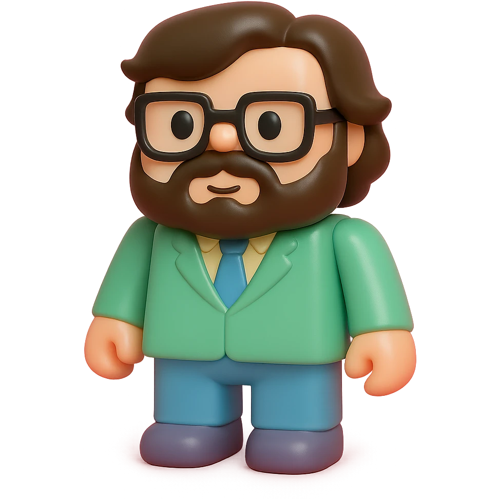Jack Black as a Minecraft movie character emoji