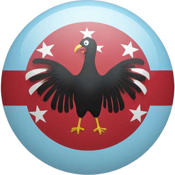 the flag of the country Turkey but the color is light blue emoji
