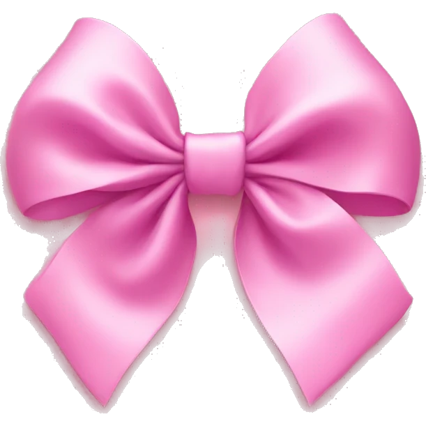 Pink bow emoji