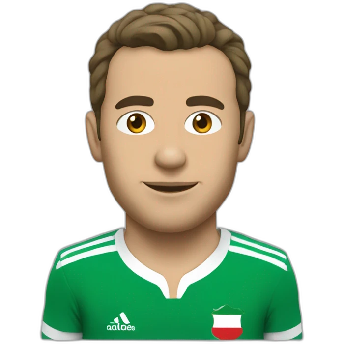 Macron avec le maillot de l'algérie emoji