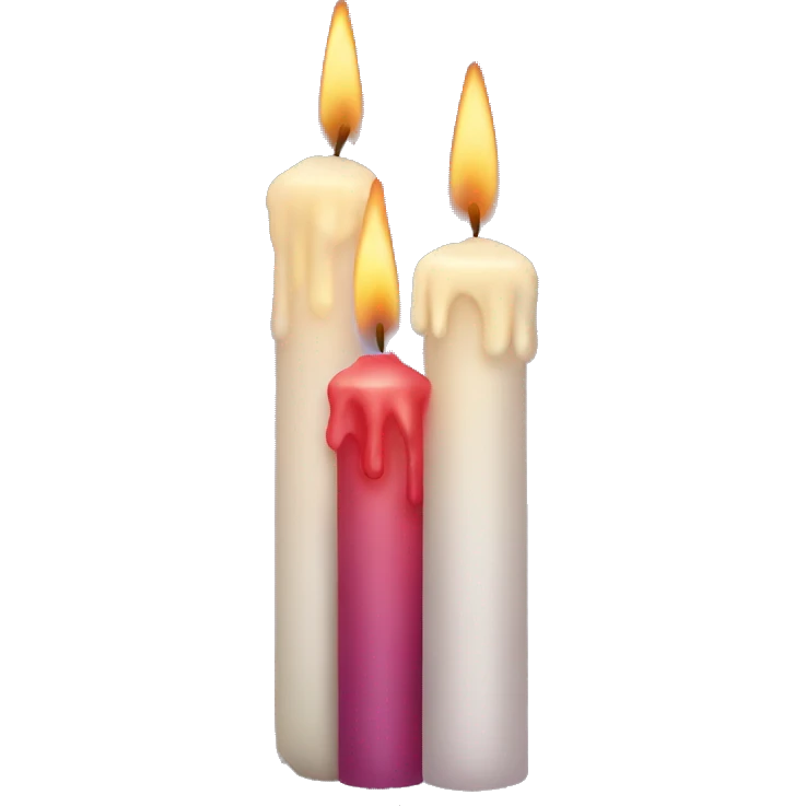 three candles emoji