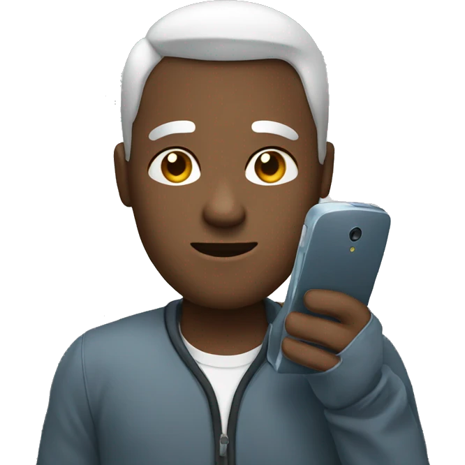 Human with phone emoji