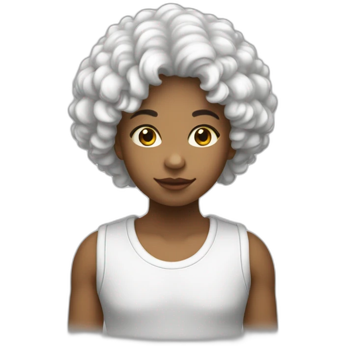 Adolescent-blanc-cheveux-bouclés-noirs emoji