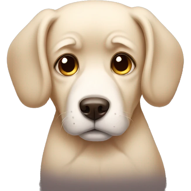 sad dog emoji