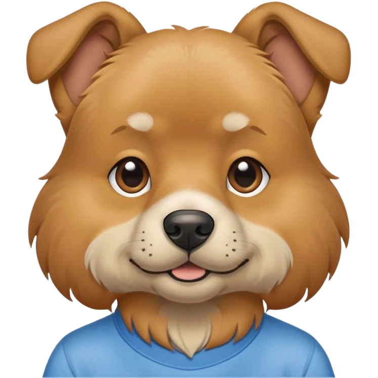 Dog wearing a shirt that says city boys emoji