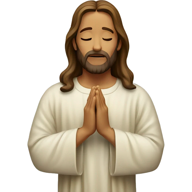 Jesus praying  emoji