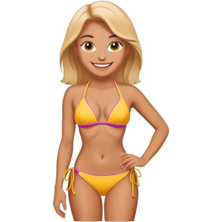 Женщина в бикини emoji
