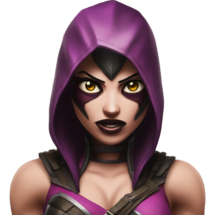 frightened Mileena Mortal Kombat X emoji