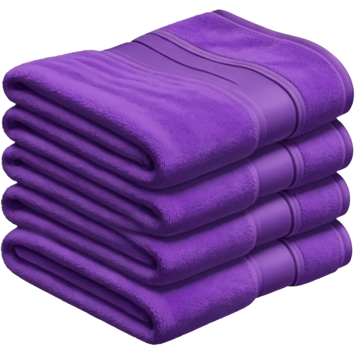 purple towel emoji