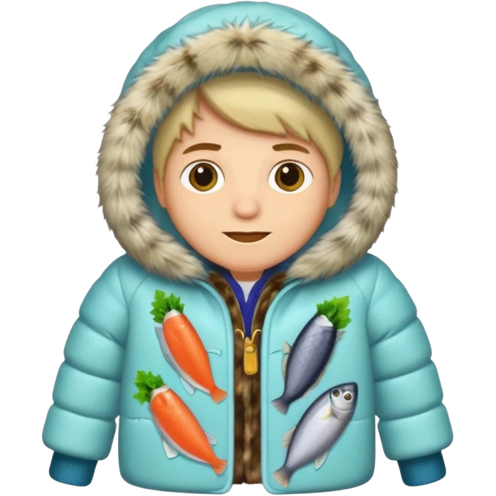 salad herring under a fur coat emoji