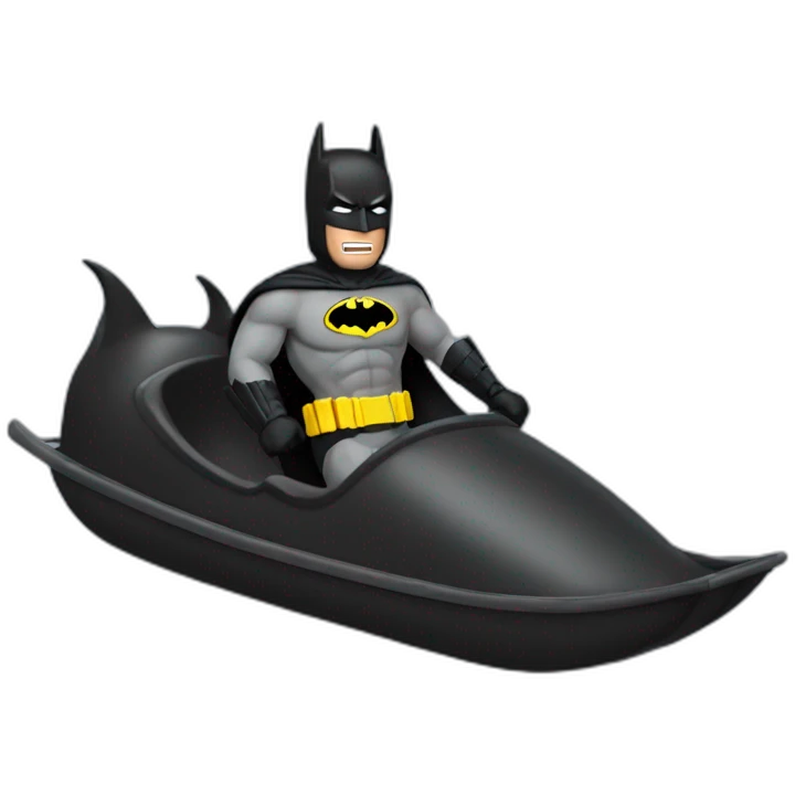 Batman qui fait du toboggan emoji