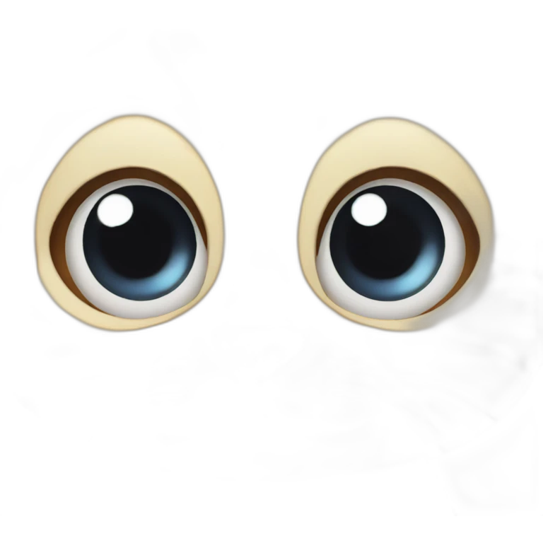 Cute cat with big eyes  emoji