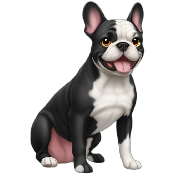 Bouledogue black emoji