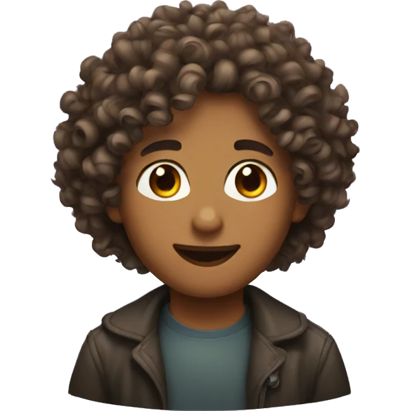 Curly hair  emoji